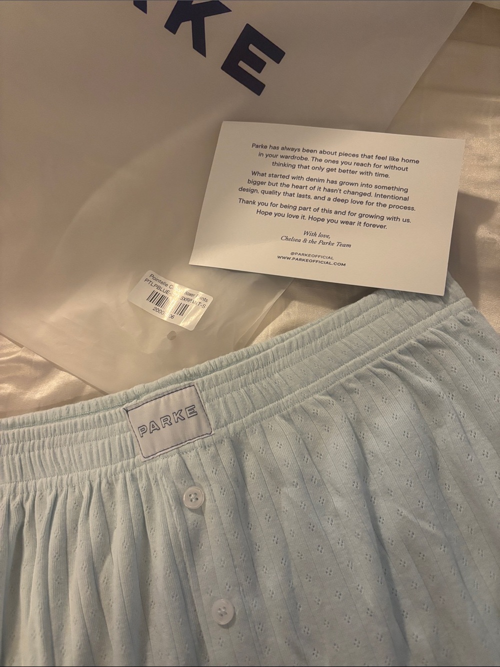 Parke Pointelle Cotton Boxer Pants and Tank FULL SET - Picture 5 of 6